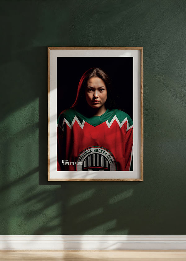 Poster Ebba Westerlind #4 Frölunda HC 2025/2026 crossfade