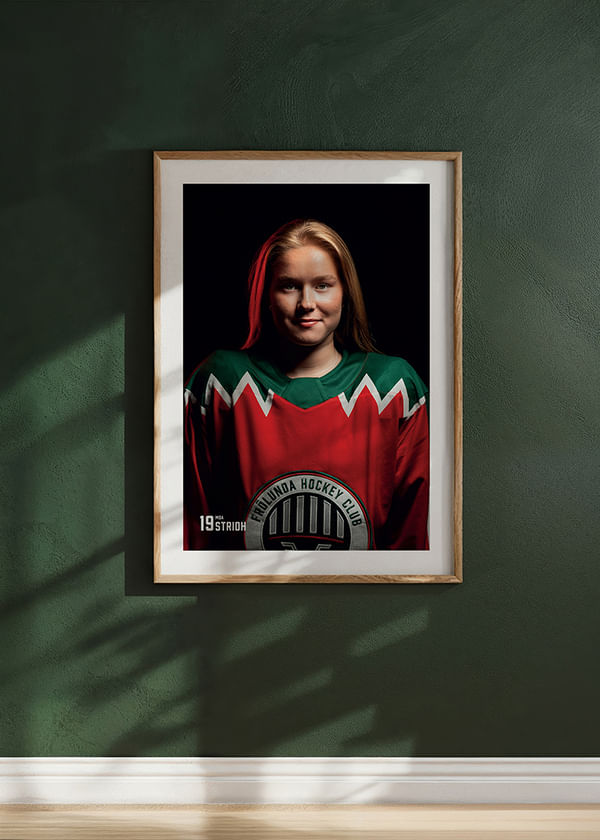 Poster Moa Stridh #19 Frölunda HC 2025/2026 crossfade