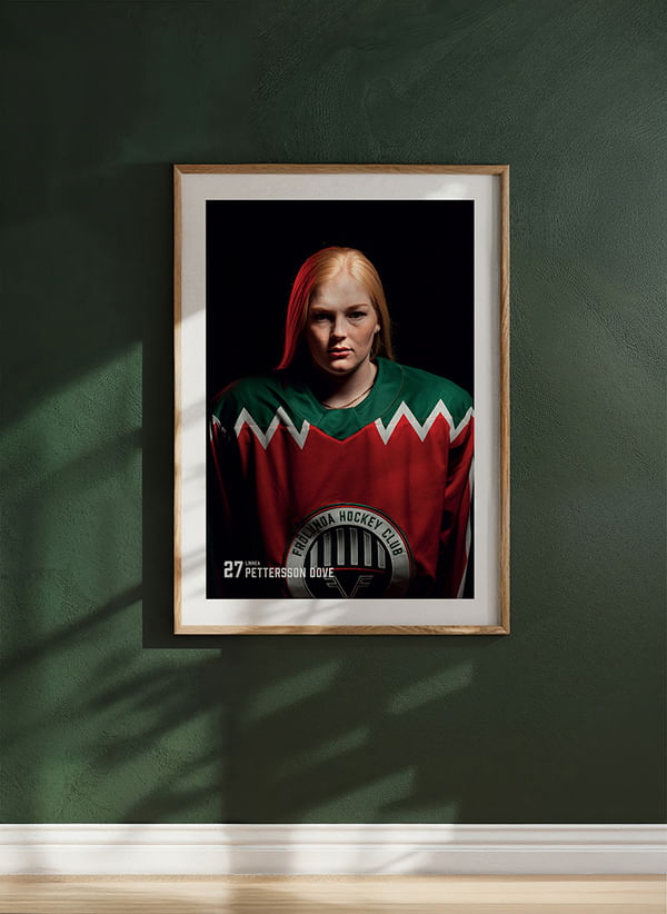 Poster Linnea Pettersson Dove #27 Frölunda HC 2025/2026 crossfade