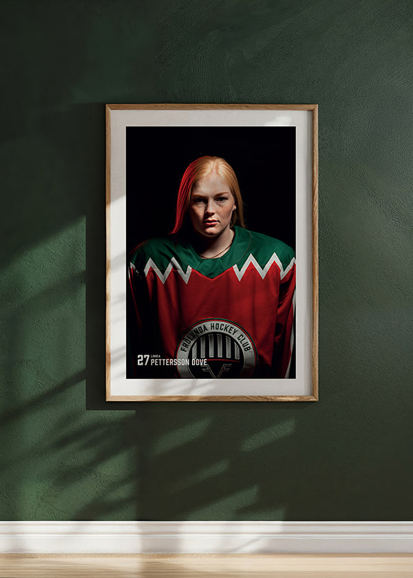 Poster Linnea Pettersson Dove #27 Frölunda HC 2025/2026 crossfade