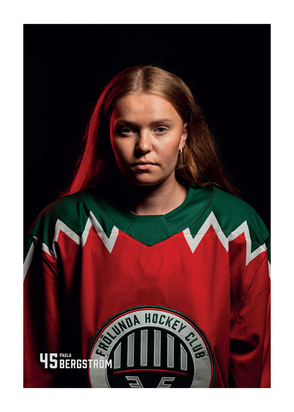 Poster Paula Bergström #45 Frölunda HC 2025/2026