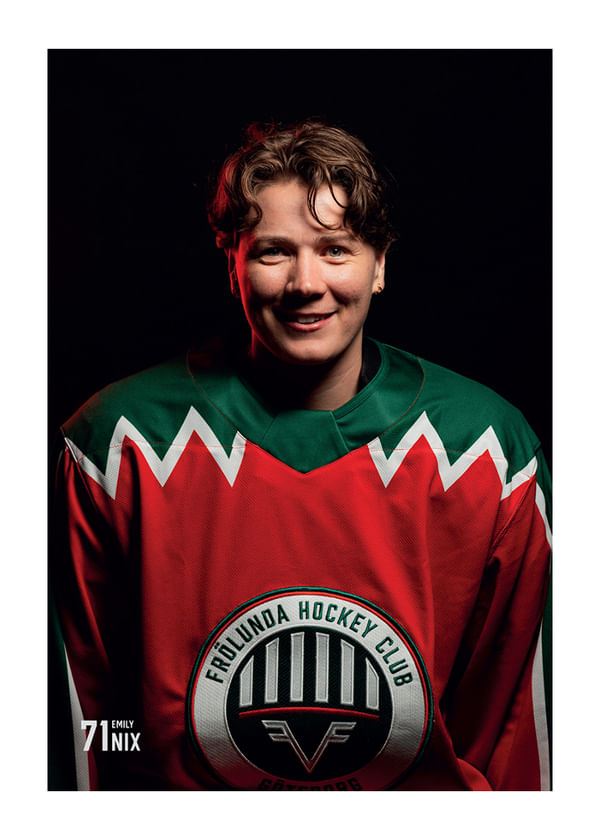 Poster Emily Nix #71 Frölunda HC 2025/2026
