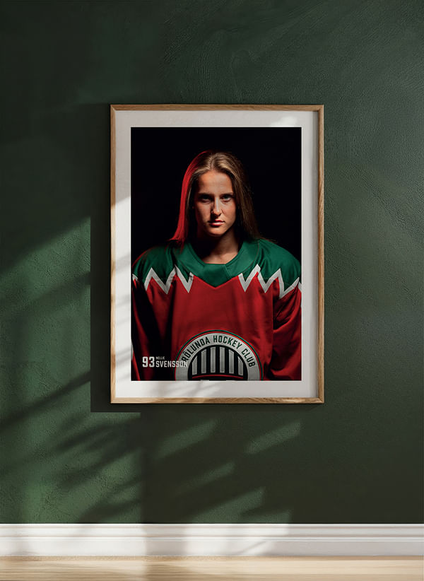 Poster Nellie Svensson #93 Frölunda HC 2025/2026 crossfade