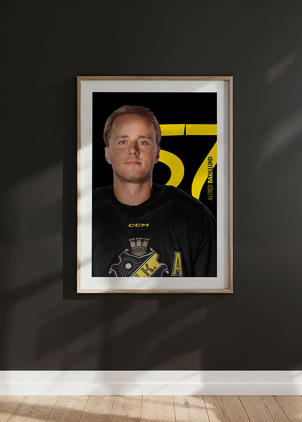 Poster Alfred Barklund #57 AIK Hockey 2025/2026 crossfade