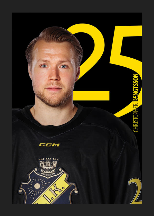 Poster Christopher Bengtsson #25 AIK Hockey 2025/2026
