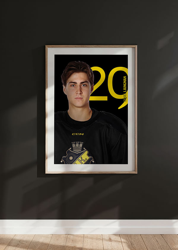 Poster Daniel Ljungman #29 AIK Hockey 2025/2026 crossfade
