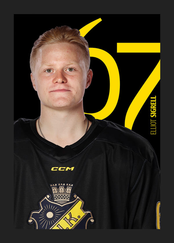 Poster Eliott Sigrell #67 AIK Hockey 2025/2026