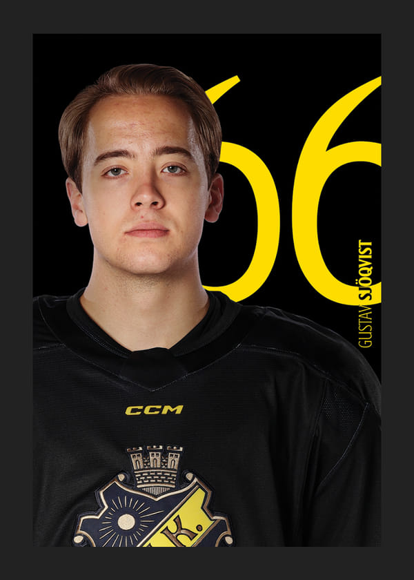 Poster Gustav Sjöqvist #66 AIK Hockey 2025/2026