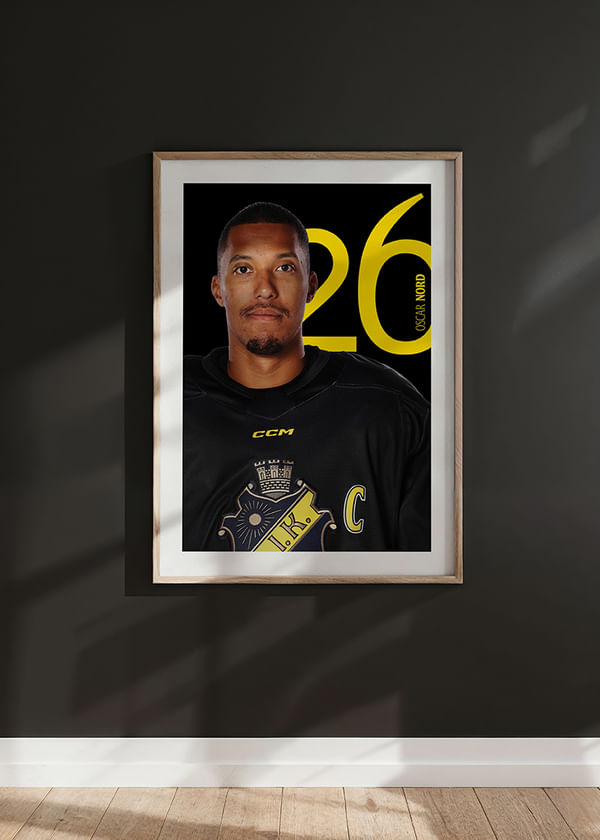Poster Oscar Nord #26 AIK Hockey 2025/2026 crossfade