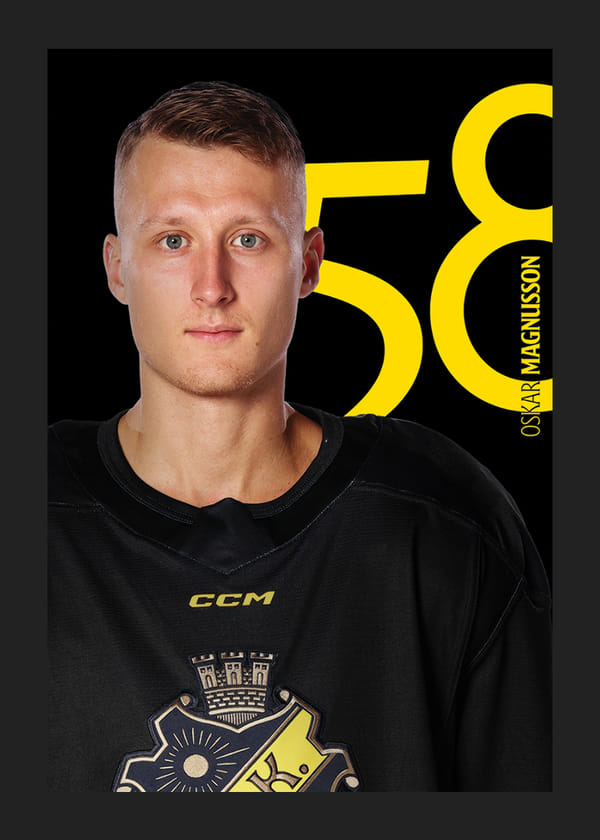 Poster Oskar Magnusson #58 AIK Hockey 2025/2026