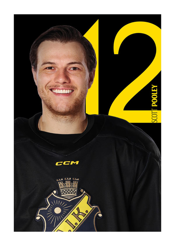 Poster Scott Pooley #12 AIK Hockey 2025/2026