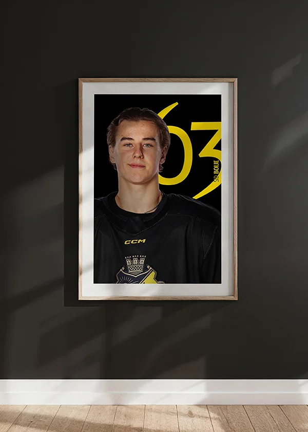 Poster Sid Boije #63 AIK Hockey 2025/2026 crossfade