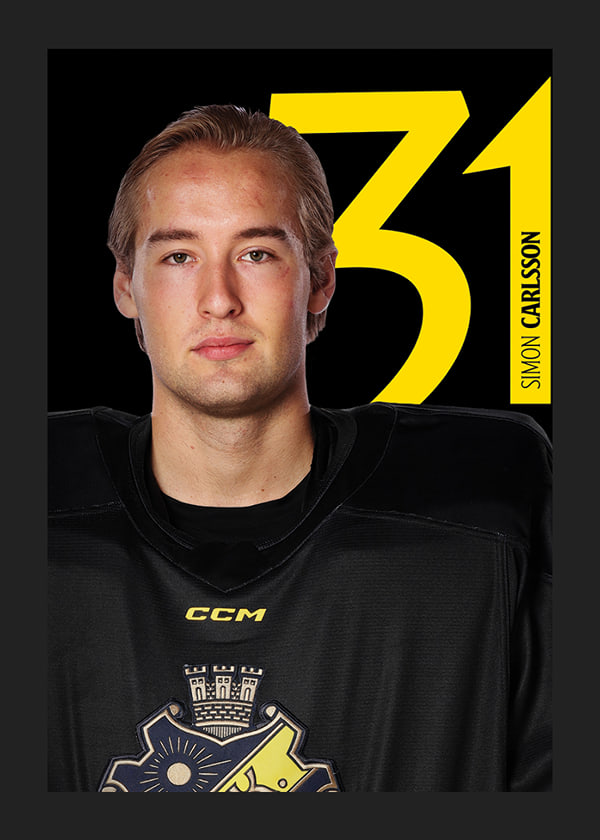 Poster Simon Carlsson #31 AIK Hockey 2025/2026