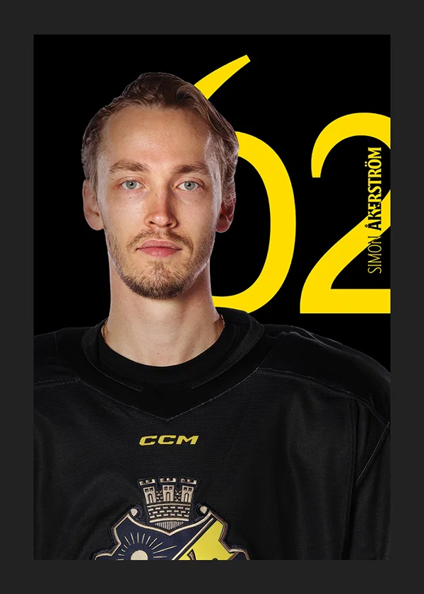 Poster Simon Åkerström #62 AIK Hockey 2025/2026