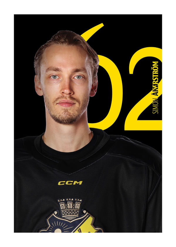 Poster Simon Åkerström #62 AIK Hockey 2025/2026