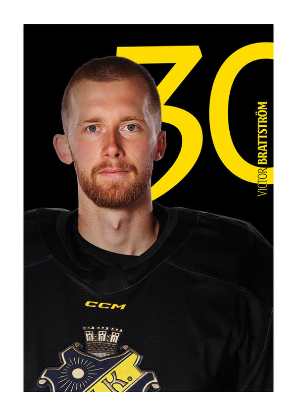Poster Viktor Brattström #30 AIK Hockey 2025/2026