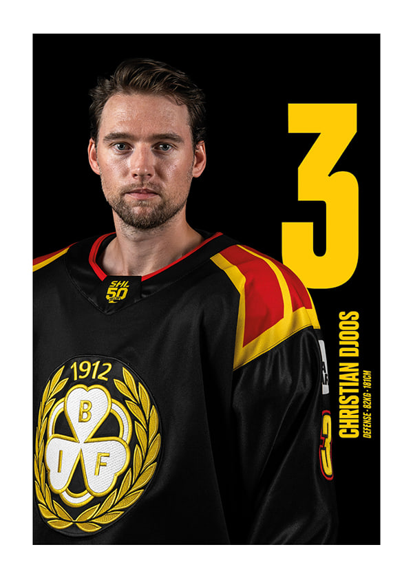 Poster Christian Djoos #3 Brynäs IF 2025/2026