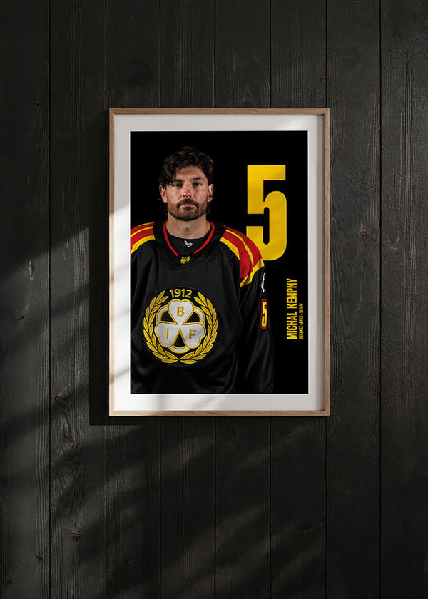 Poster Michal Kempny #5 Brynäs IF 2025/2026 crossfade