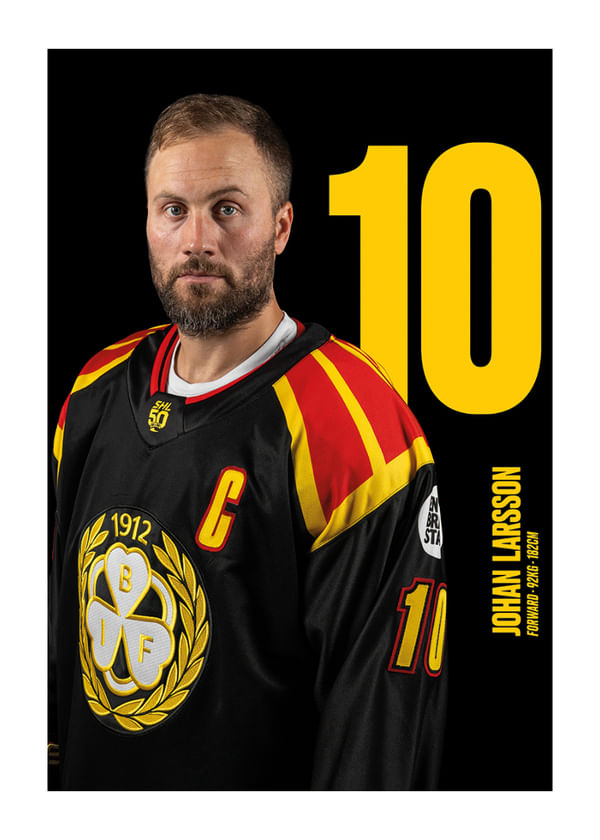 Poster Johan Larsson #10 Brynäs IF 2025/2026