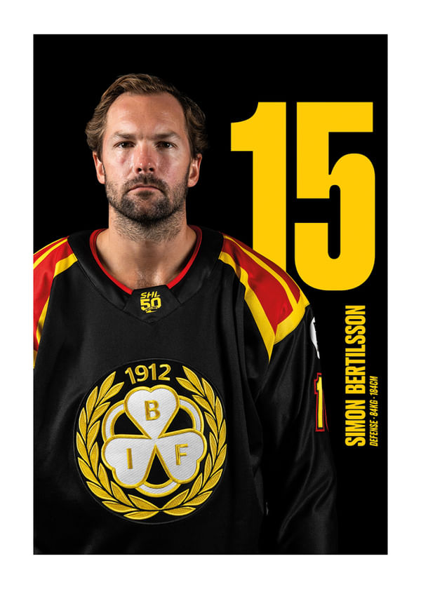 Poster Simon Bertilsson #15 Brynäs IF 2025/2026