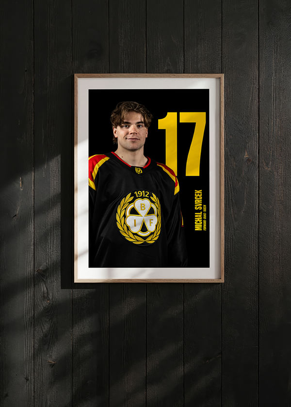 Poster Michal Svrcek #17 Brynäs IF 2025/2026 crossfade