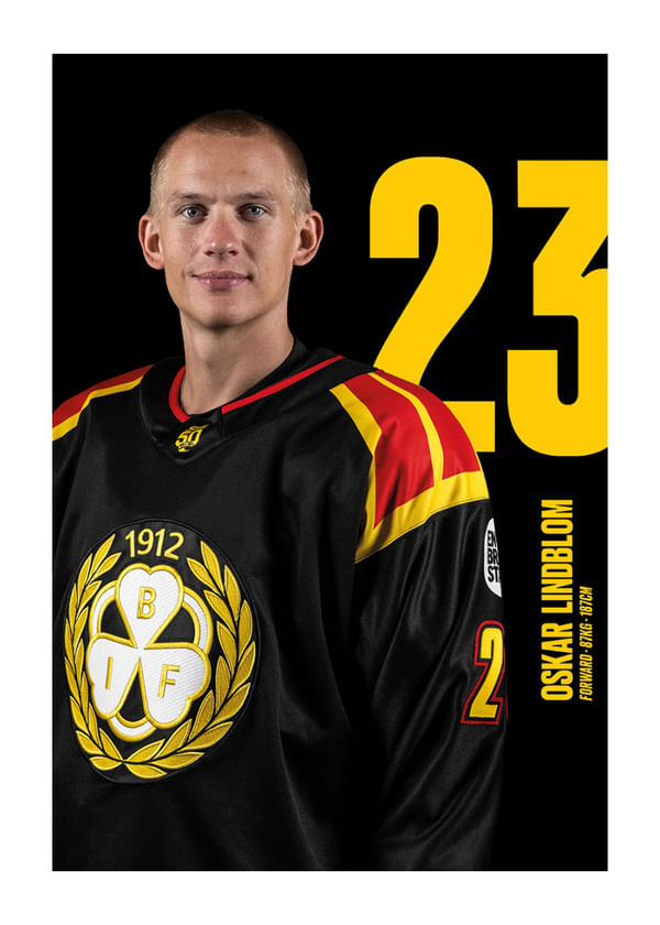 Poster Oskar Lindblom #23 Brynäs IF 2025/2026