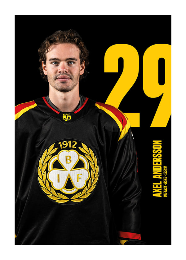 Poster Axel Andersson #29 Brynäs IF 2025/2026