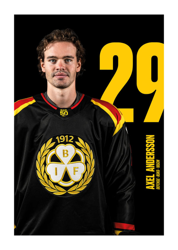 Poster Axel Andersson #29 Brynäs IF 2025/2026