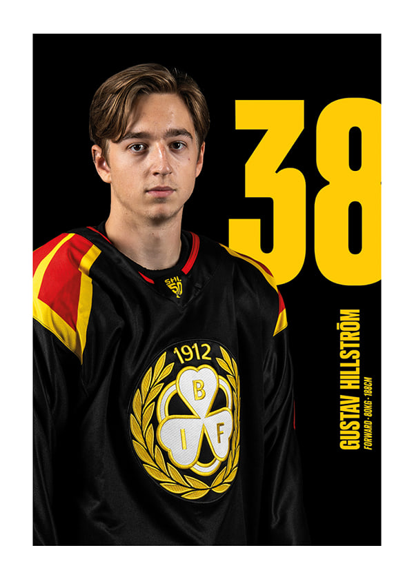 Poster Gustav Hillström #38 Brynäs IF 2025/2026