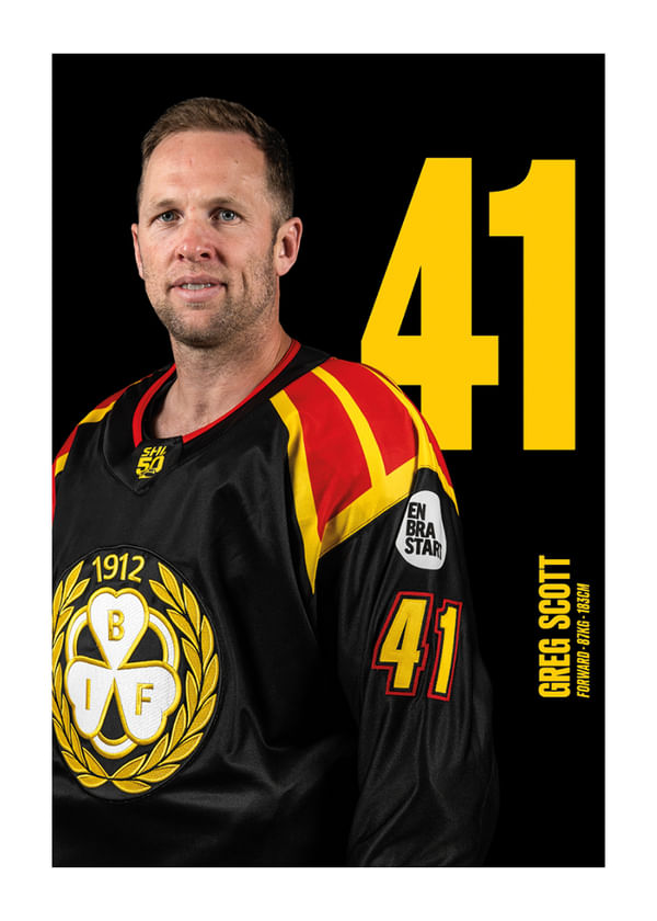 Poster Greg Scott #41 Brynäs IF 2025/2026