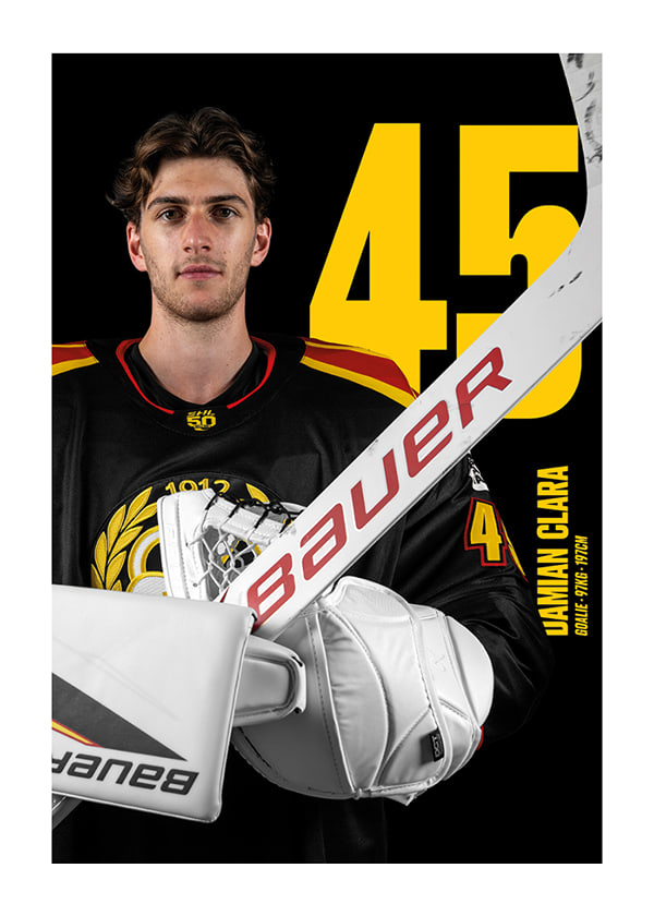 Poster Damian Clara #45 Brynäs IF 2025/2026