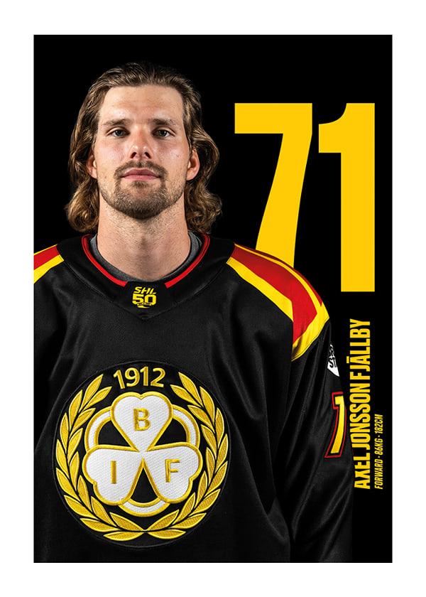 Poster Axel Jonsson Fjällby #71 Brynäs IF 2025/2026