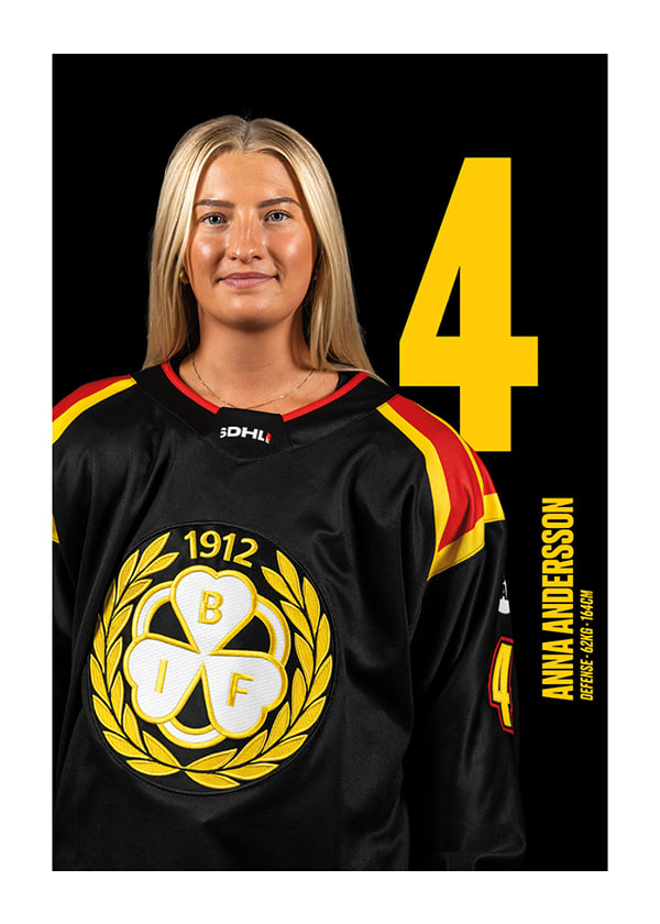 Poster Anna Andersson #4 Brynäs IF 2025/2026