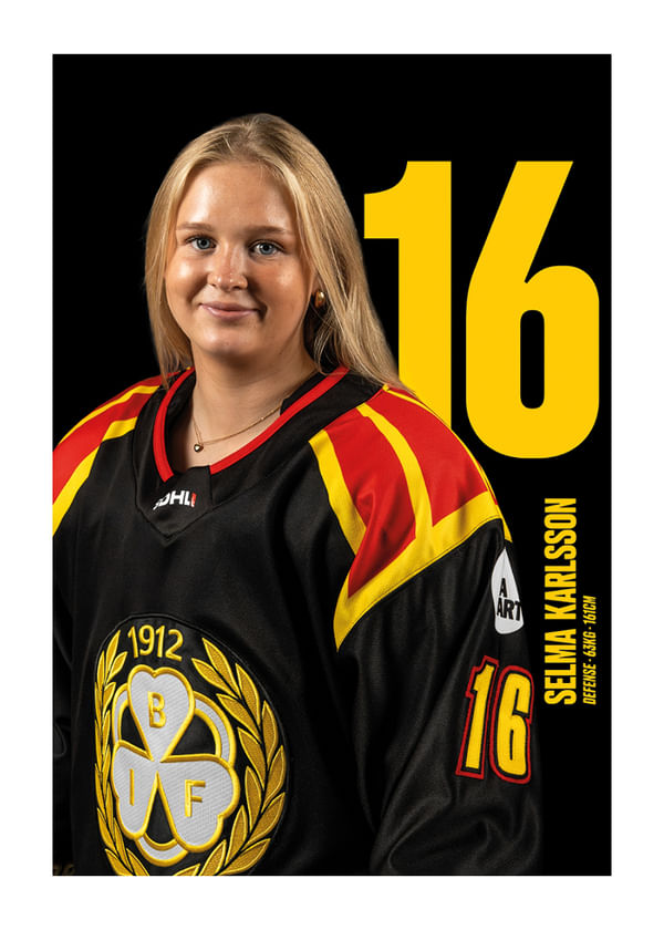 Poster Selma Karlsson #16 Brynäs IF 2025/2026