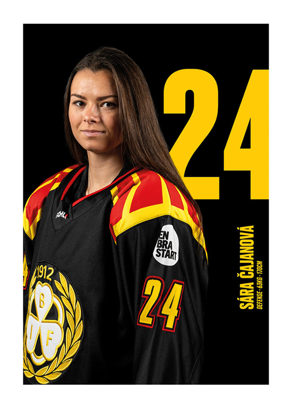 Poster Sara Cajanova #24 Brynäs IF 2025/2026