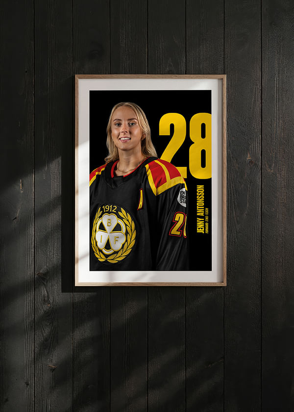 Poster Jenny Antonsson #28 Brynäs IF 2025/2026 crossfade