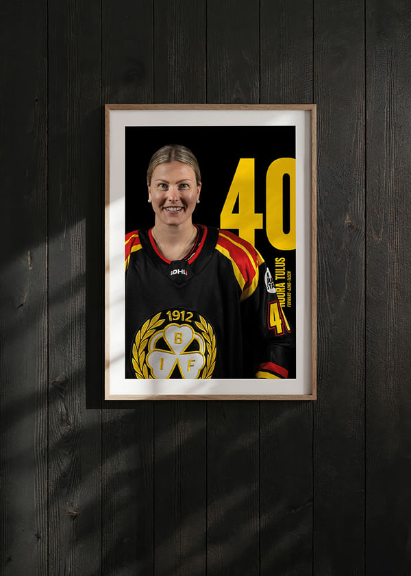 Poster Noora Tulus #40 Brynäs IF 2025/2026 crossfade