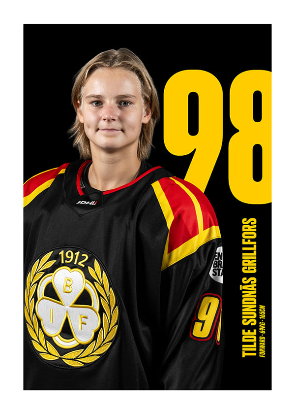 Poster Tilde Sundnäs Grillfors #98 Brynäs IF 2025/2026