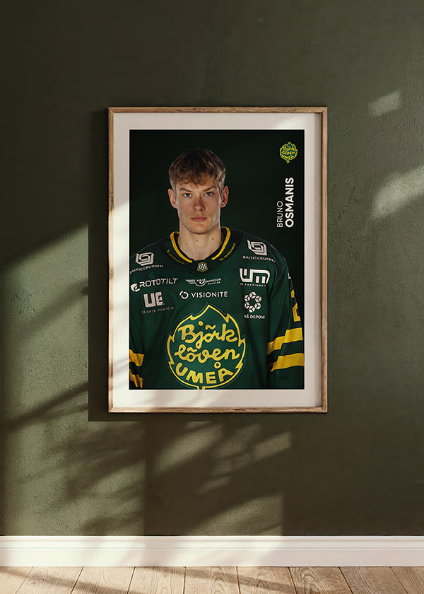 Poster Bruno Osmanis #21 Björklöven 2025/2026 crossfade