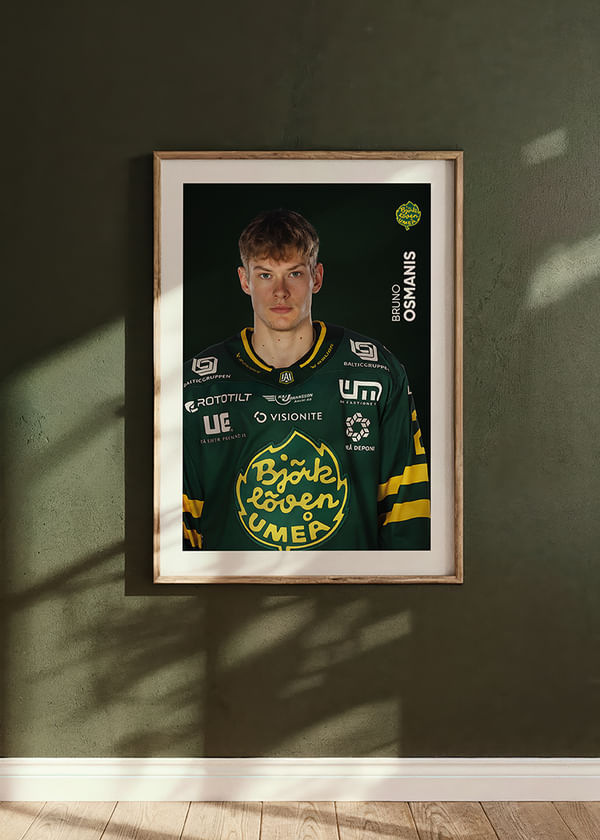Poster Bruno Osmanis #21 Björklöven 2025/2026 crossfade