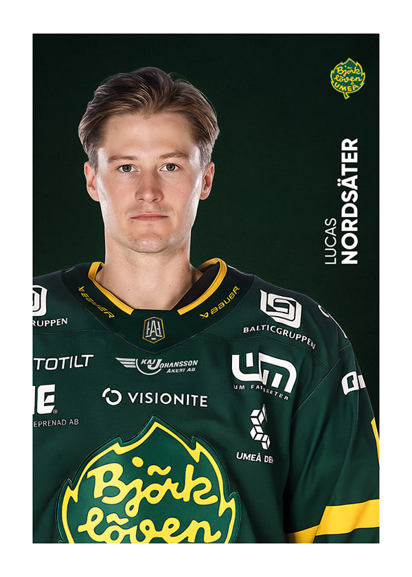 Poster Lucas Nordsäter #8 Björklöven 2025/2026