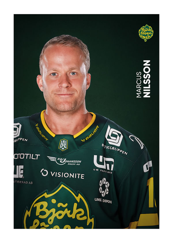 Poster Marcus Nilsson #10 Björklöven 2025/2026