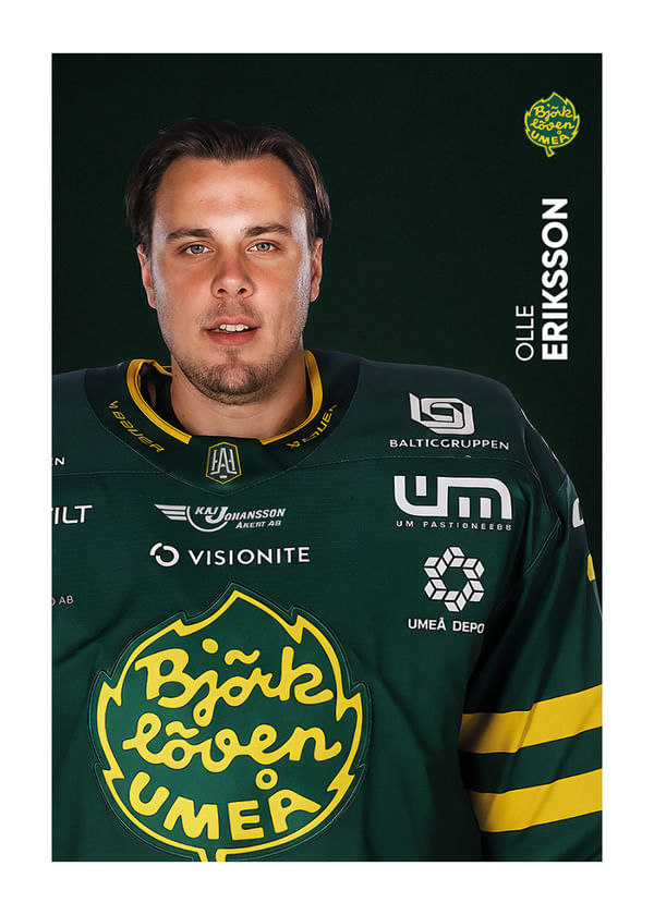 Poster Olle Eriksson Ek #31 Björklöven 2025/2026