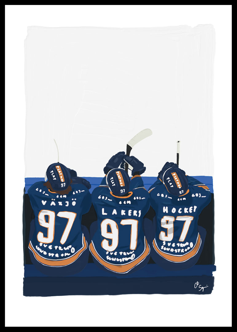 Players Bench Växjö Lakers No1-12