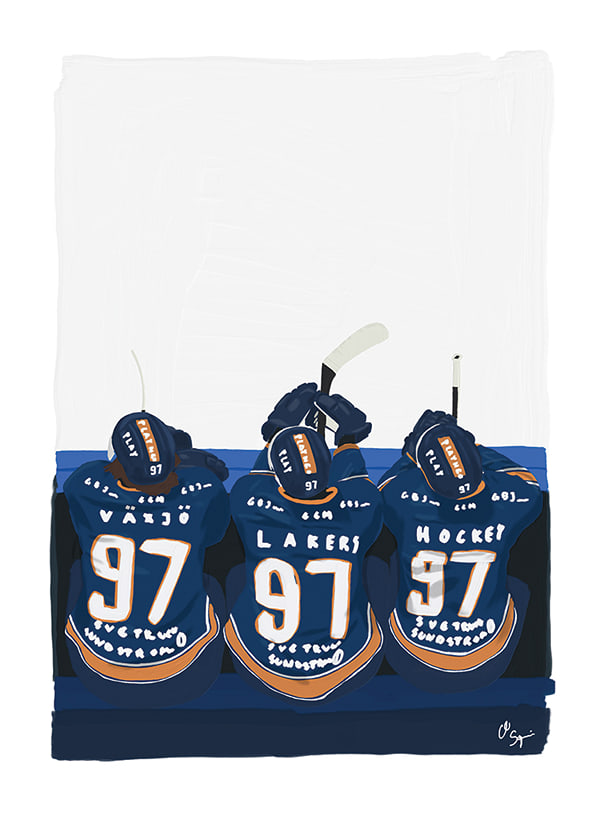 Poster Players Bench Växjö Lakers No1