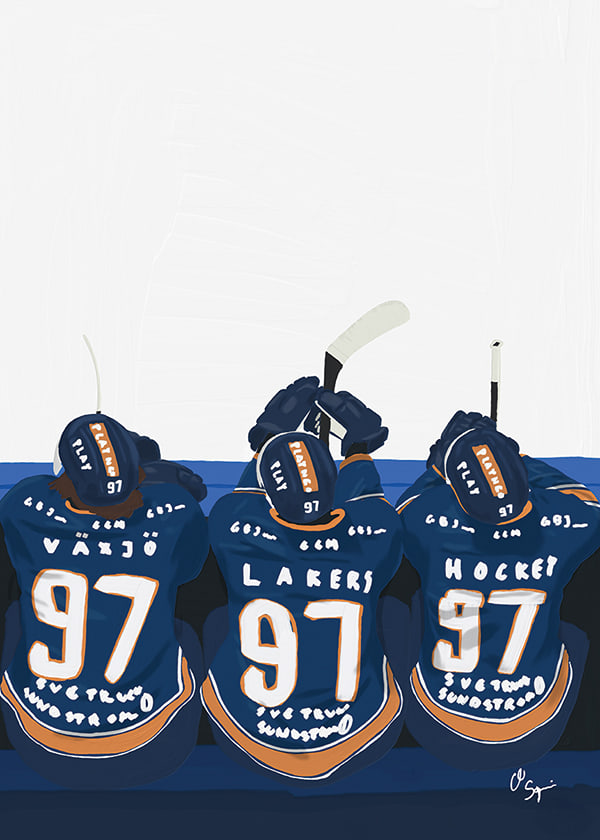 Poster Players Bench Växjö Lakers No2
