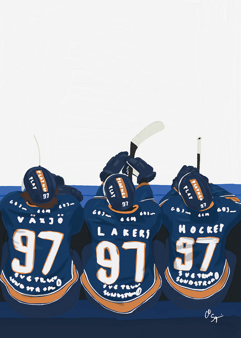 Players Bench Växjö Lakers No2-12