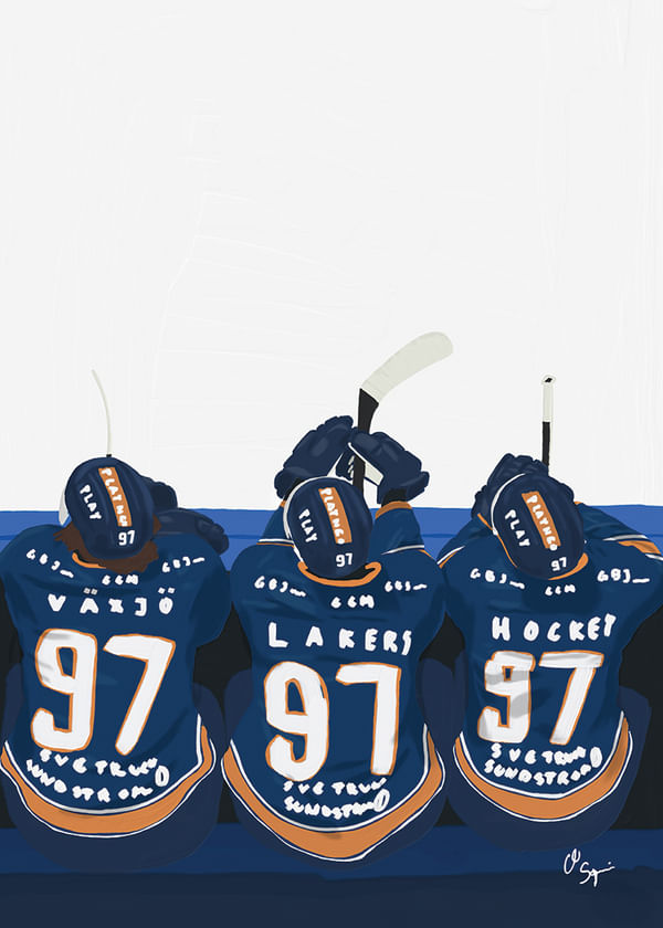 Poster Players Bench Växjö Lakers No2