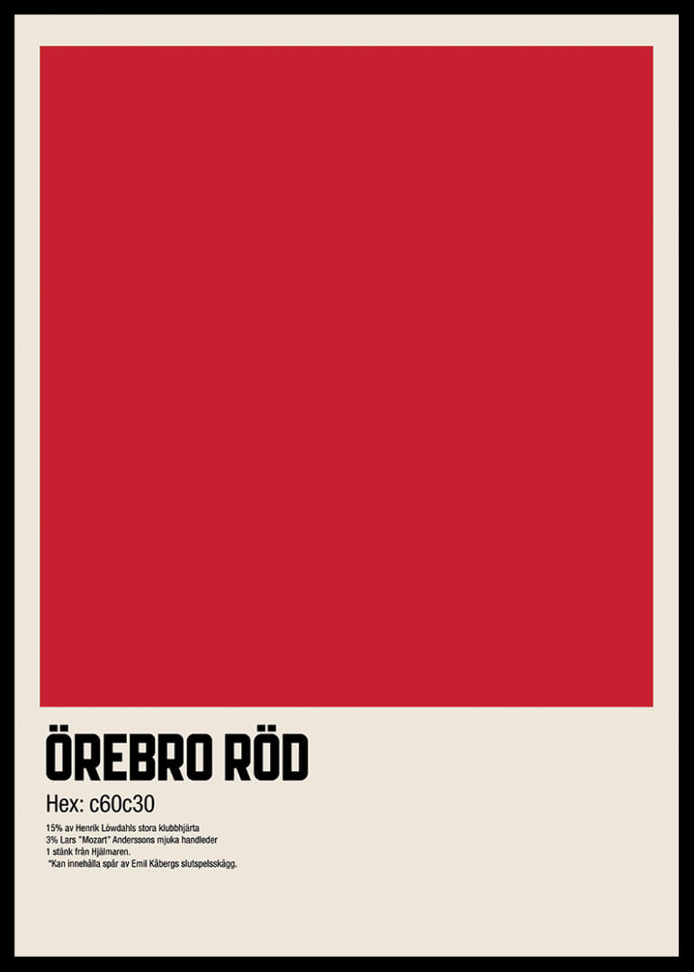 Örebro Röd Poster | Örebro Hockey | Gallerix.se