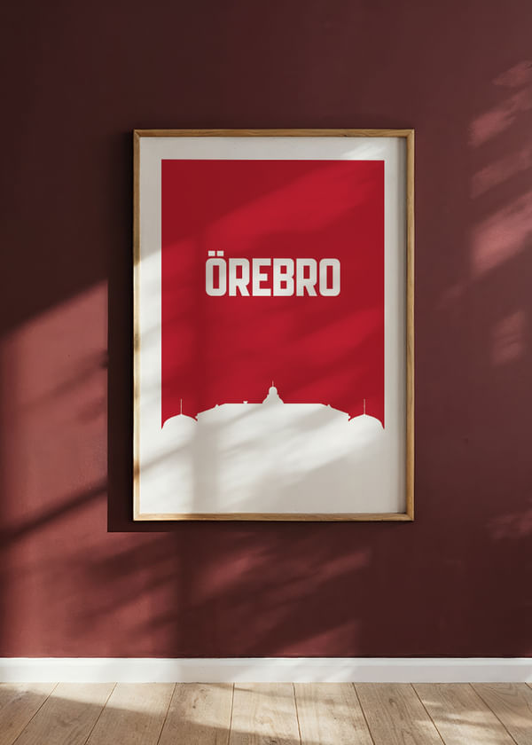 Poster Örebro Slott Röd No1 crossfade